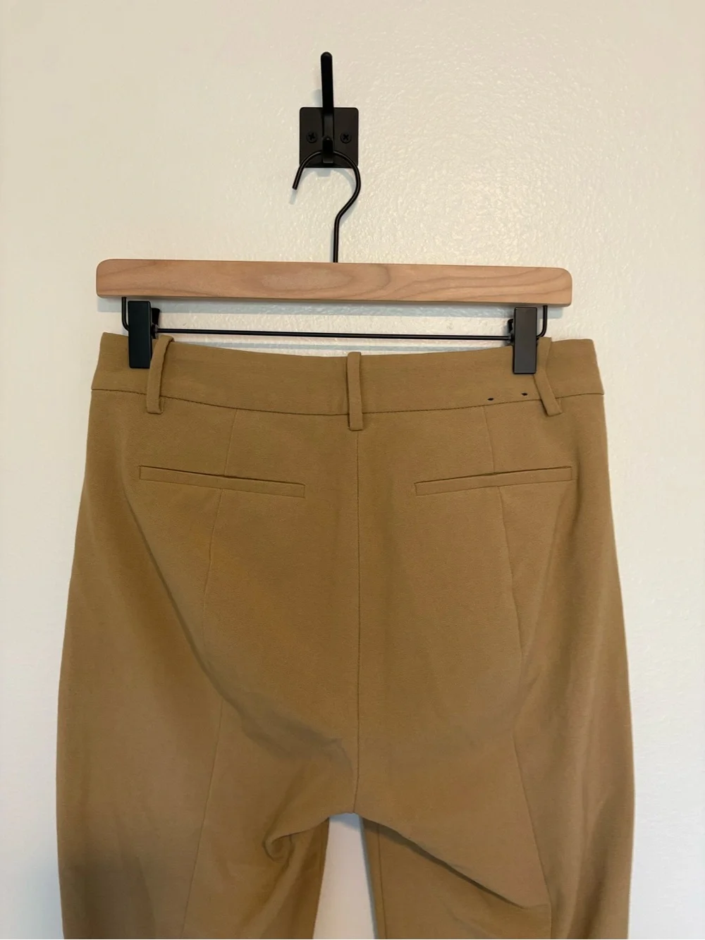J. Crew Ruby Stretch Twill Mid-Rise Straight Trouser Crop Pant Tan 6P